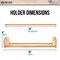 US Art Supply 12-Inch Wooden Tabletop Easel Paper Roll Holder and Dispenser - Craft Paper Roll Dispenser with Safe Tear Strip, Solid Wood Construction
